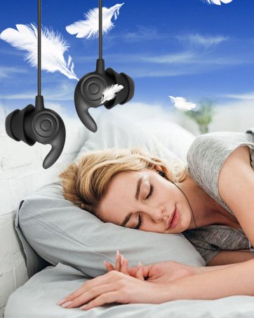 Soft Silicone Wired Sleep Earbuds