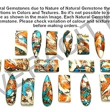 The Gemstone is Oyster Spiny Copper Turquoise