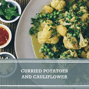 Curried Potatoes and Cauliflower