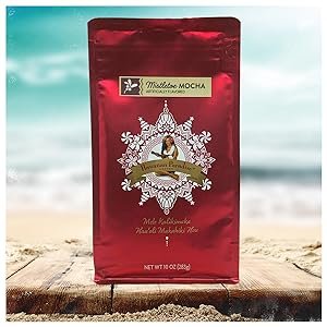 Bag of holiday coffee, flavor Mistletoe mocha