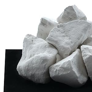 close-up of chalk chunks