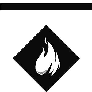 BW vector of flame