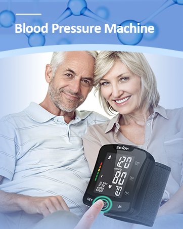 Sejoy Blood Pressure Machine Wrist, Blood Pressure Cuff Monitors