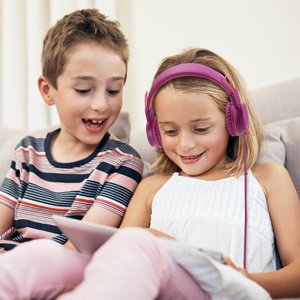 noot products k33 plum kids headphones