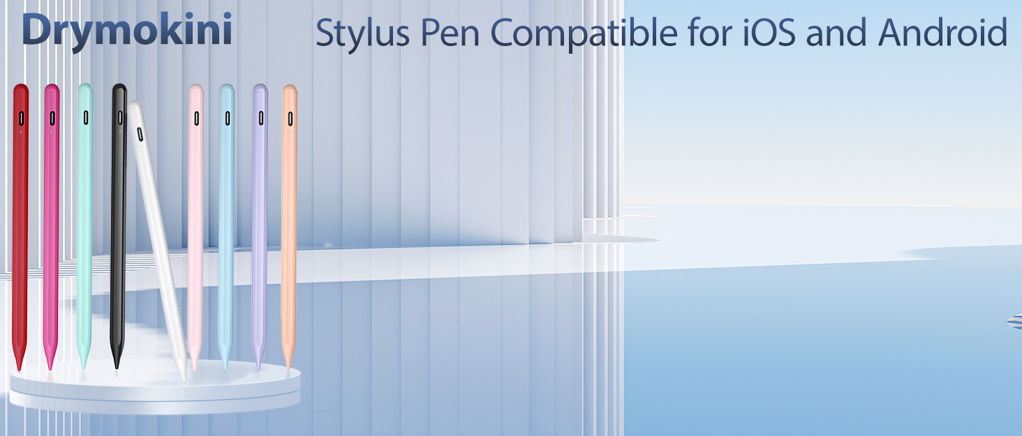 Stylus Pen, Stylist Compatible for iOS/Android Touchscreens/Phones, Rechargeable Stylus Pen